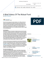 A Brief History of the Mutual Fund