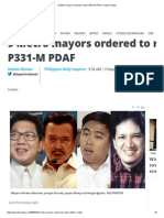 9 Metro Mayors Ordered to Return P331-M PDAF _ Inquirer News