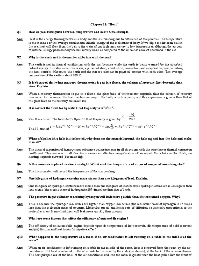 Understanding Heat and Temperature | PDF | Electric Current | Heat