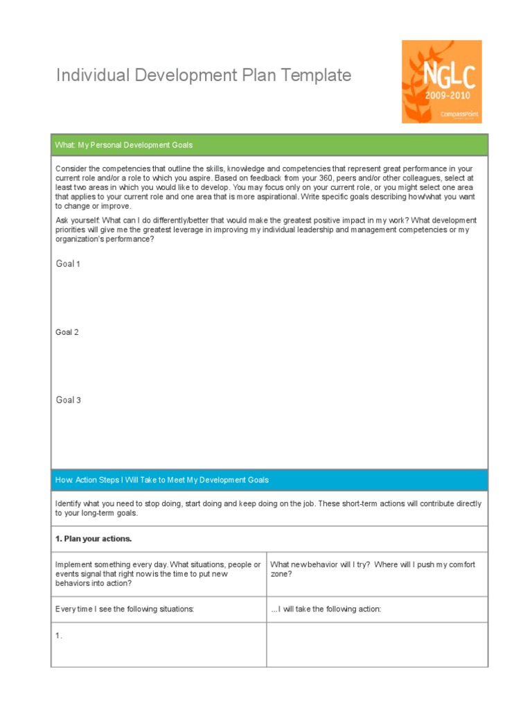 Sample Development Plan Template | PDF | Competence (Human Resources ...