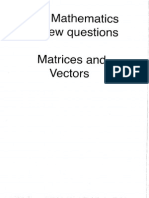 IB Math HL Matrices and Vectors