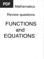 IB Math HL Functions and Equations 