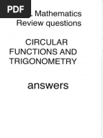 IB Math HL Functions and Trigonometry Answers