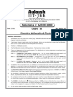 Solutions of AIEEE 2009