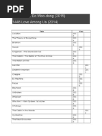 Lost Flower Eo Woo-Dong (2015) 1448 Love Among Us (2014) : Title Year