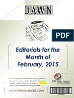 DAWN Editorials - February 2015
