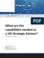 What Are the Capabilities Needed as a HR Partner