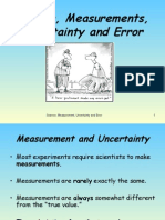 Final Science, Measurements, Uncertainty and Error