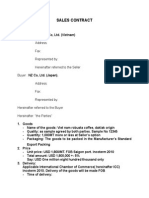 Example Sales Contract 14