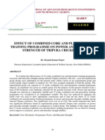 Effect of Combined Core and Plyometric Training Programme On Power and Muscular Strength of Tripura Cricketers