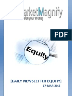 Today Equity Market Calls and News Letter