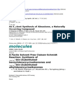 Molecules: An E - Cient Synthesis of Alnustone, A Naturally Occurring Compound