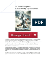 La Serie Divergente Insurgente.2015.DVDRip - Español.torrent