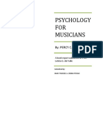 Psychology For Musicians