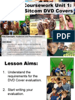 Coursework Unit 1: Sitcom DVD Covers: Key Concepts: Audiences and Representations Unit Aims