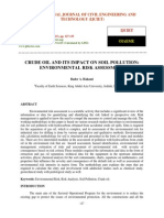 Crude Oil and Its Impact On Soil Pollution Environmental Risk Assessment PDF