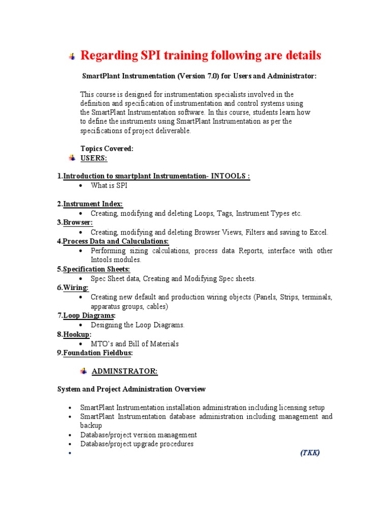 SPI Training for Instrumentation Users | PDF