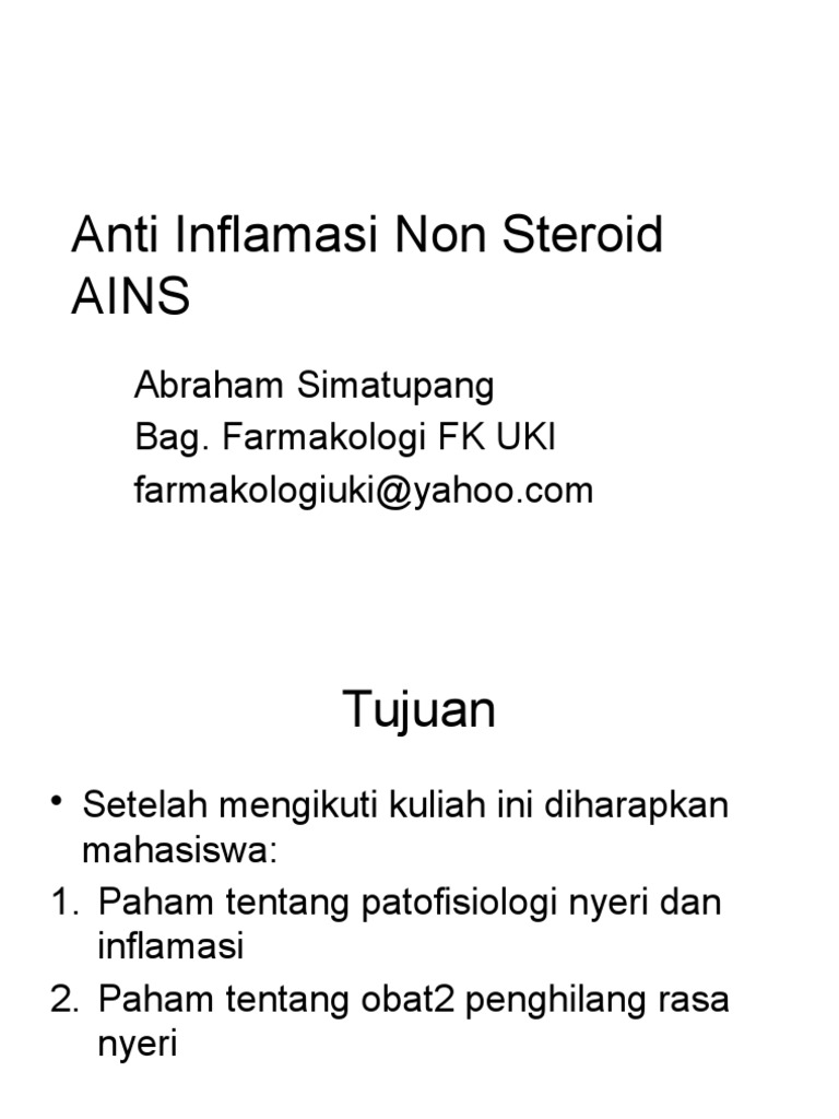 Panduan Anti Inflamasi Non Steroid | PDF | Wellness