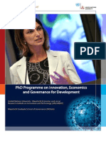 PHD Programme On Innovation, Economics and Governance For Development