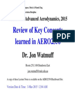 AERO2358 Review of Key Concepts 2015