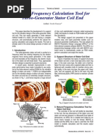 Natural Frequency Calculation Tool For Turbo-Generator Stator Coil End