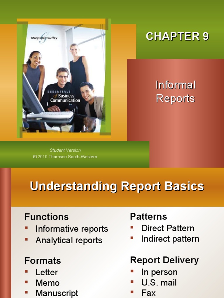 BC-8 (Informal Reports) | PDF | Survey Methodology | Communication