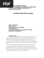 Planificación Anual Escuela 15