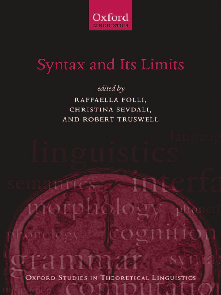 Syntax and Its Limits | PDF | Linguistics | Syntax