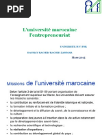 Universite Marocaine Et Entrepreneuriat Daghay Rachid Rachid Zammar Mars 2015