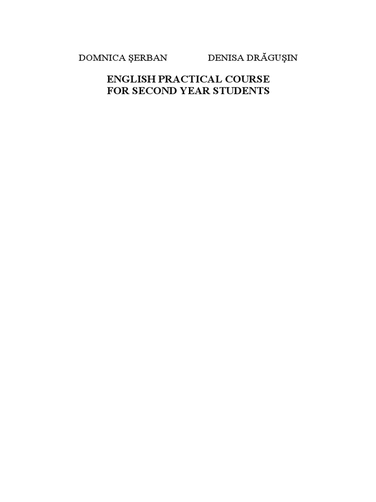 English Practical Course Second Year Course 1 Pdf