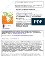 Implications of supermarket expansion on urban food security in Cape Town, South Africa