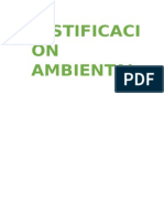 Justificacion Ambiental