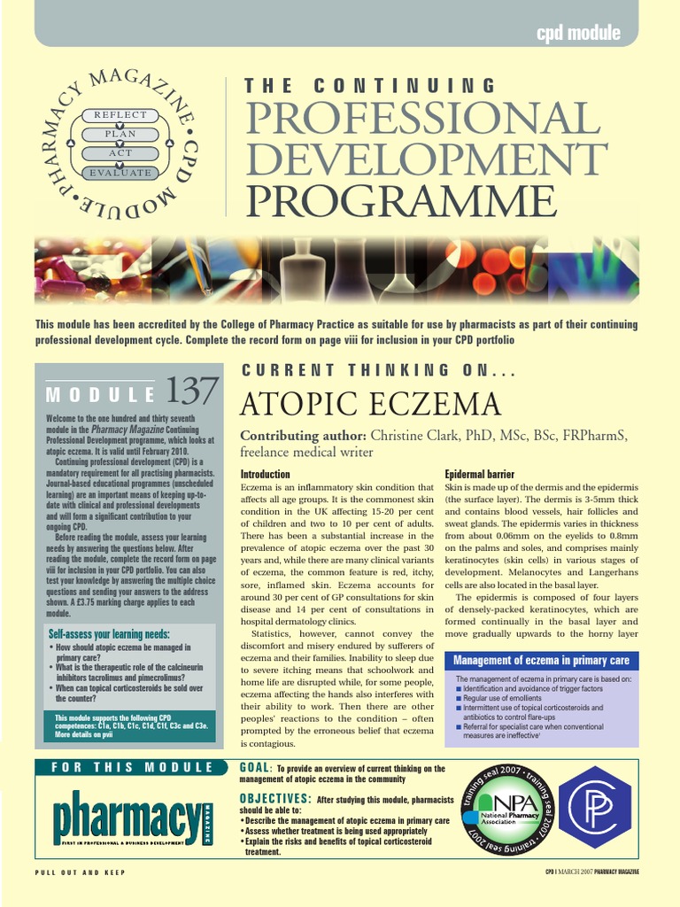 Atopic Eczema Management for Pharmacists | PDF | Dermatitis | Topical ...