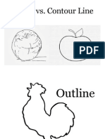 Outline vs. Contour Line