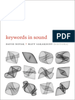 Keywords in Sound Edited by Novak and Sakakeeny