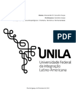 Trabalho realizado para disciplina de Fronteira Memória e Territorialidade