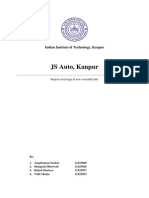 Report on Design of Assembly Line at Automobile Plant, Kanpur