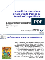 Governança Global Das Redes e Direito Trabalho Compartilhado. Carolina Rossini