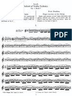 Metodo de Violino - Sevcik - School of Violin Technic Exercises in 1st Position