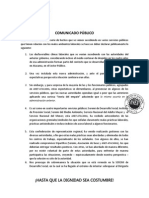 Comunicado Público Marzo17