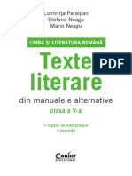 Limba Si Lit Rom. Texte Literare Cls a v a Paraipan (1)