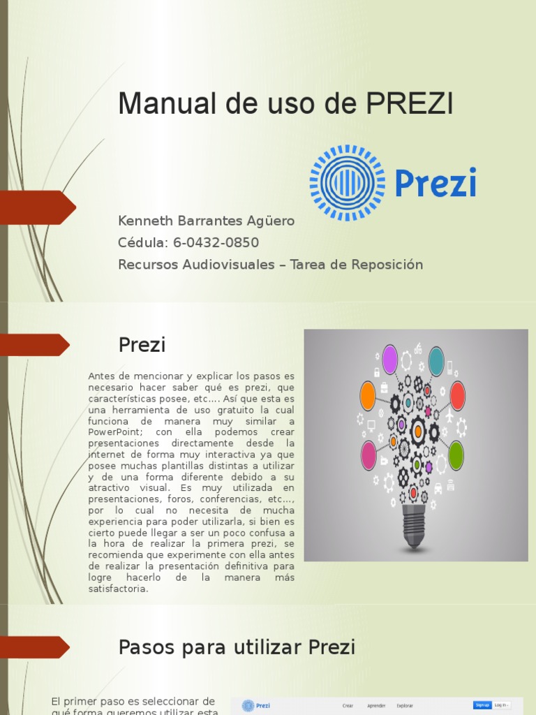 Manual de Uso de PREZI | PDF | Foro de Internet | Herramientas