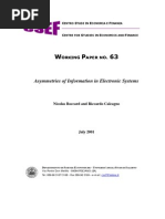 Asymmetries of Information in Electronic Systems: Nicolas Boccard and Riccardo Calcagno