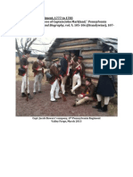 6th Pennsylvania Regiment, 1777 to 1783: "Revolutionary Services of Captain John Markland"
