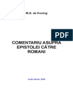 Comentariu Epistola Catre Romani