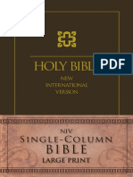 NIV Single-Column Bible, Large Print Sampler