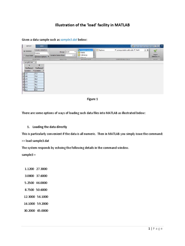 Loading Files MATLAB | PDF | Matlab | Software Engineering