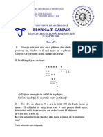 Florica T. Câmpan: Concursul de Matematică Etapa Interjudeţeană, Ediţia A Viii-A 22 MARTIE 2008 - Clasa A IV-a