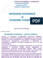 Integrare Economica Si Economia Eurpeana - FB - Anul de Studii - 2014-2015