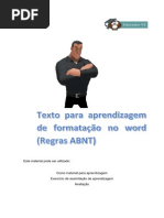 Texto Para Aprendizagem de Formatação No Word